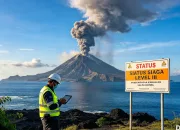 Anak Krakatau Erupsi, Status Naik ke Siaga — Warga & Wisatawan Diminta Waspada